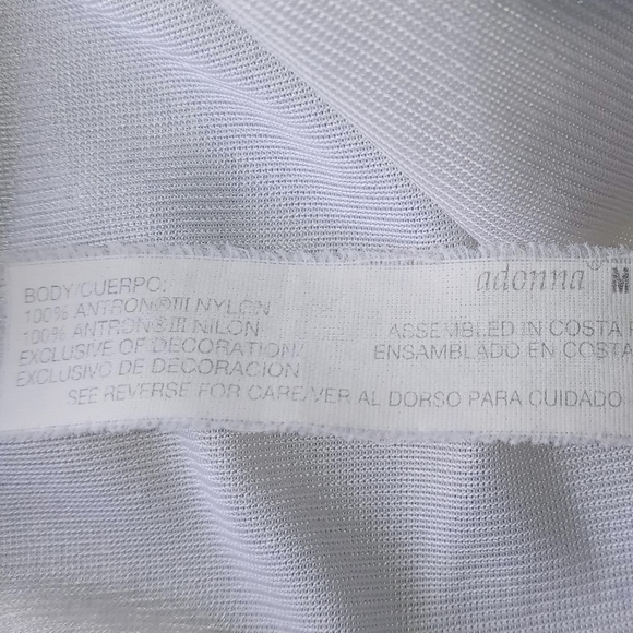 Woman's Adonna white slip, Medium - Picture 3 of 5